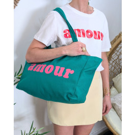 Sac Tote bag amour-Vert gazon