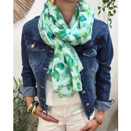 Foulard femme à imprimés Leda-Vert