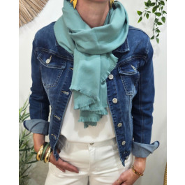 Echarpe femme unie Adua-Vert