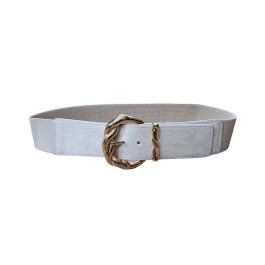 Ceinture élastique boucle dorée Lizabelle-Beige