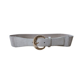 Ceinture élastique boucle dorée Aitana-Beige
