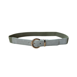 Ceinture élastique boucle dorée Ainhoa-Kaki clair