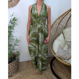 Combinaison femme feuillage Amaya-Vert