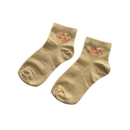 Chaussettes femme Love Family -Beige