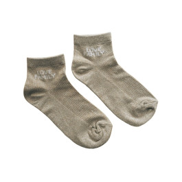 Chaussettes femme Love Family -Taupe
