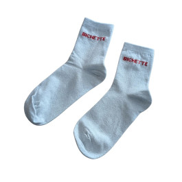 Chaussettes à paillettes femme Bichette-Gris