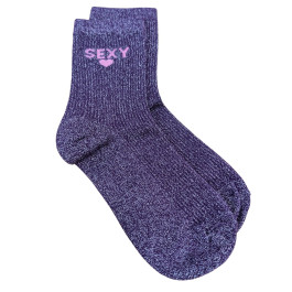 Chaussettes à paillettes Sexy-Violet