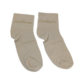 Chaussettes à paillettes Pétillante-Beige