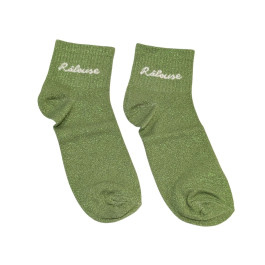 Chaussettes à paillettes Râleuse-Vert