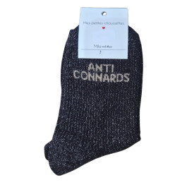 Chaussettes à paillettes ANTI CONNARDS-Noir