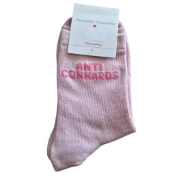 Chaussettes à paillettes ANTI CONNARDS-Rose