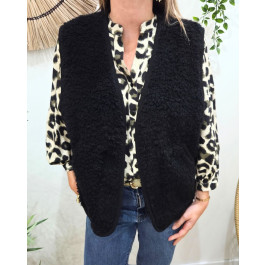 Gilet femme sans manche Nérée-Noir