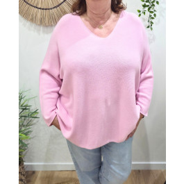 Pull femme oversize Iseult-Rose