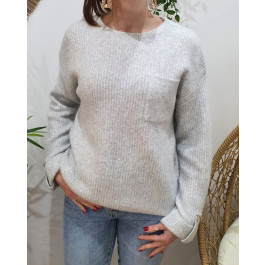 Pull femme Hectoria-Gris