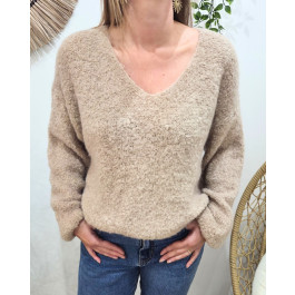 Pull femme Swan-Camel clair