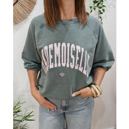 Sweat femme MADEMOISELLE-Vert