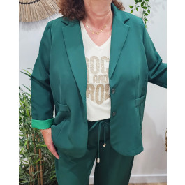 Blazer femme grande taille -Vert