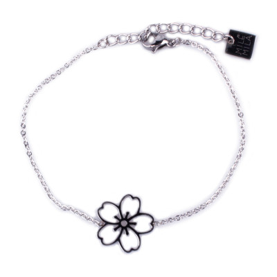 Bracelet MILE MILA acier fleur des iles