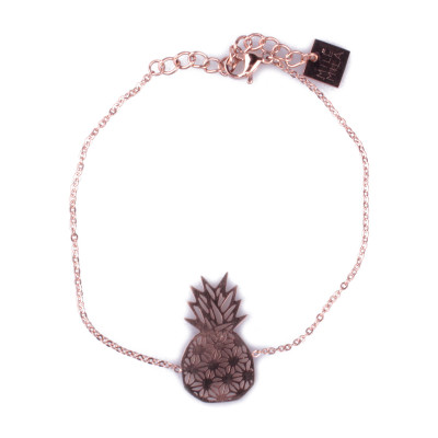 Bracelet MILE MILA acier ananas graphiques