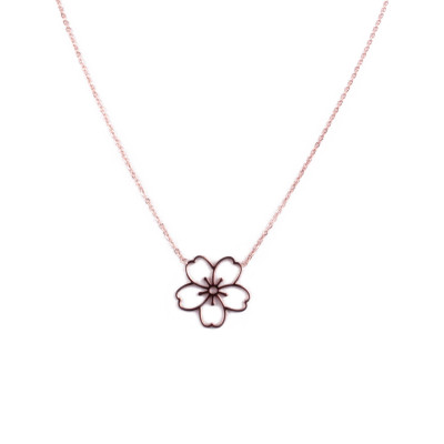 Collier MILE MILA acier cuivré fleur des iles