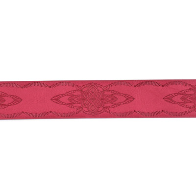 Ceinture rouge motifs origami