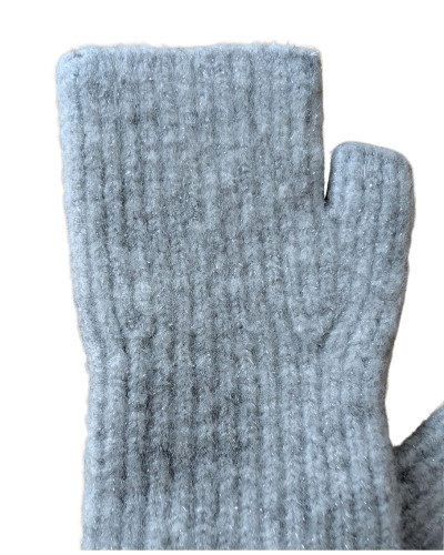 Mitaines femme maille pailletée