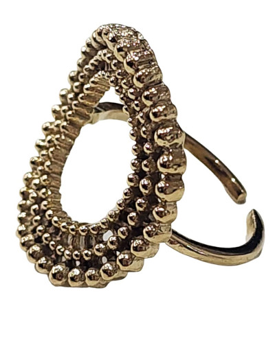 Bague femme acier doré Andy