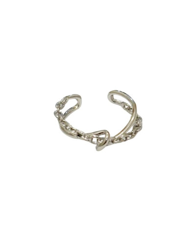 Bague femme acier argenté chaine Nadia