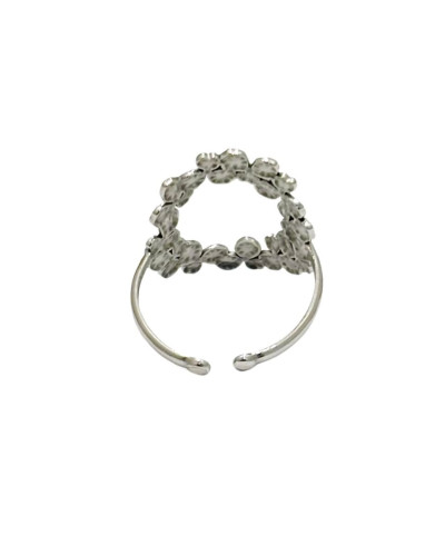 Bague femme acier argenté Virignia