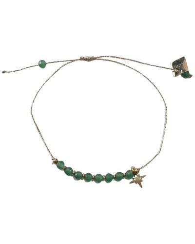 Bracelet Aventurine acier