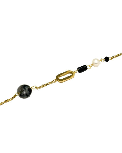 Bracelet acier doré Liv