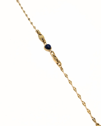 Bracelet femme acier doré et pierres Alvhid