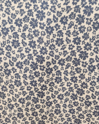 Bombers femme écru fleurs bleues Anya