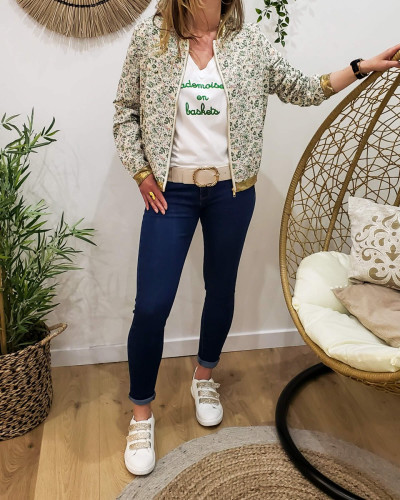 Bombers femme vert Sophie