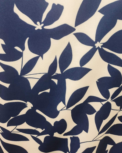 Bombers femme écru et bleu Soizic