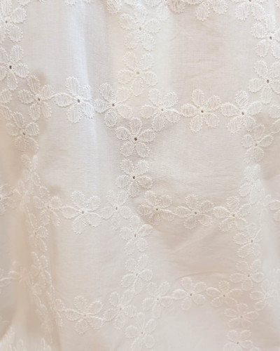 Bombers femme écru fleurs brodées Ashana