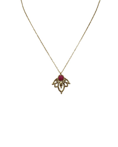 Collier acier doré Mathilde