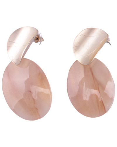 Boucles d'oreilles LOL Petalina doré et beige