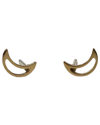 Boucles d'oreilles puces petites lunes