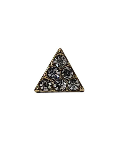 Boucle d'oreille femme triangle strass