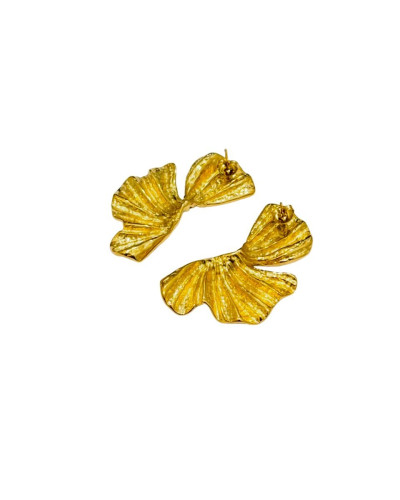 Boucles d'oreilles femme acier doré Eléonore