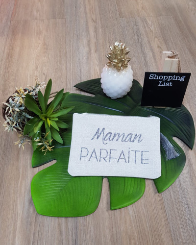 Pochette LOL beige pailletée Maman parfaite