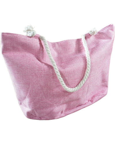 Sac de plage rose étoile de mer blanche