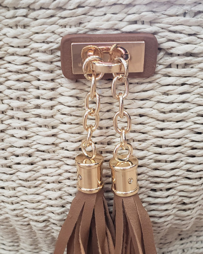Sac bandoulière paille rigide Alabama