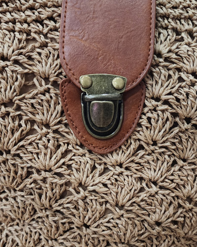 Sac à bandoulière paille souple Azéline