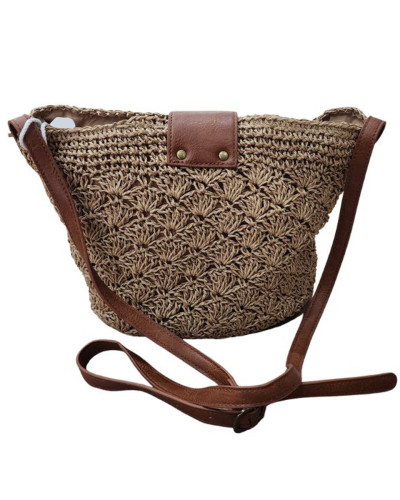 Sac à bandoulière paille souple Azéline