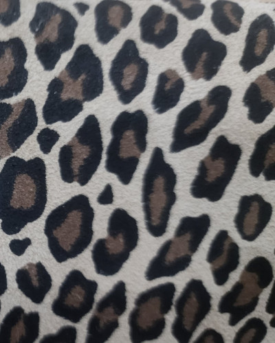 Sac banane femme moyenne cuir léopard