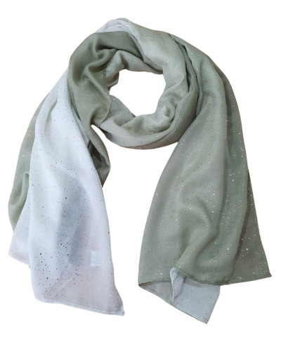 Foulard femme dégradé paillettes dorées Aitana