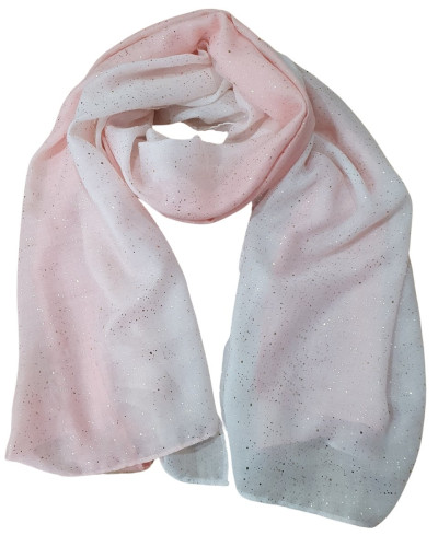 Foulard femme dégradé paillettes dorées Aitana