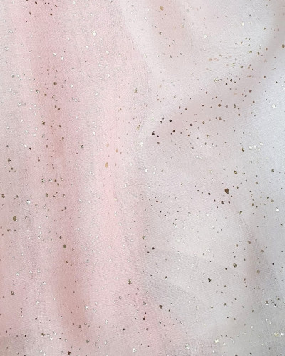 Foulard femme dégradé paillettes dorées Aitana